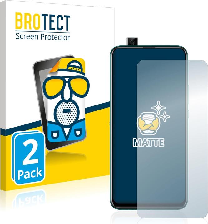 Actual product image BROTECT Anti-glare screen protector matt (2 Piece, Huawei P Smart Z)