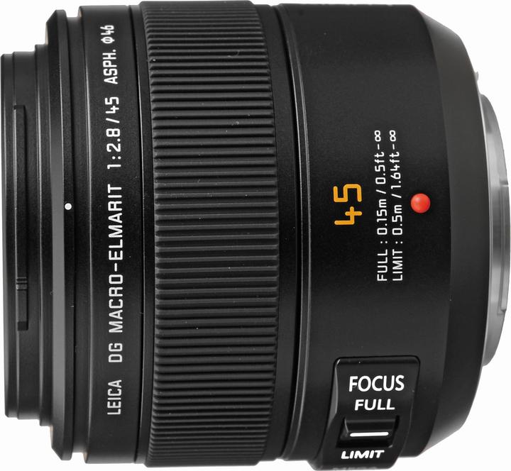 Produktbild Panasonic 45mm f/2.8 Leica DG Macro Elmarit Mega OIS (Micro Four Thirds, Micro Four Thirds)