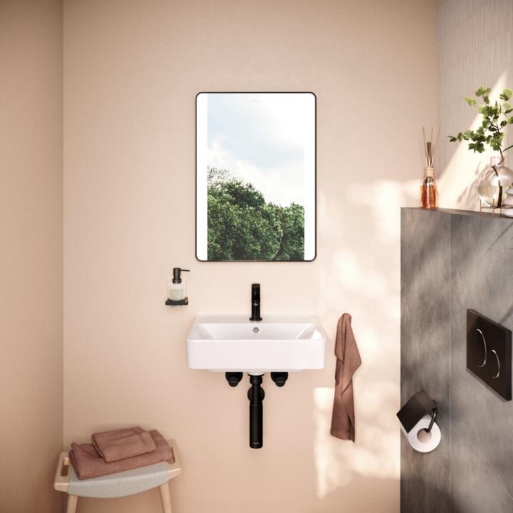 Produktbild hansgrohe Xarita Lite Q Spiegel, vertikale LED-Belechtung, 500x30x700mm, IR Sensor
