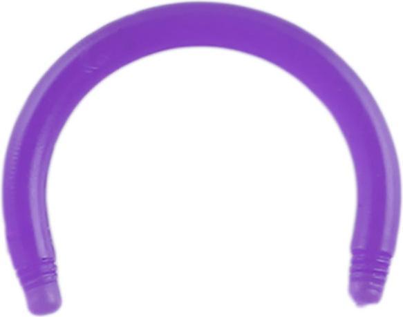 Star Piercing Micro Circular Barbell-Stab violett (Acryl, ohne Messing)