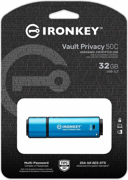 Actual product image Kingston IronKey Vault Privacy 50C (32 GB, USB-C)