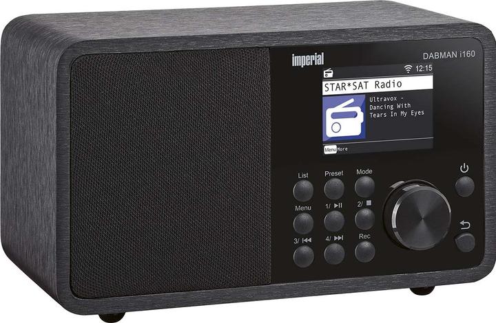 Actual product image Imperial DABMAN i160 DAB+ en internetradio met bluetooth - zwart (Web radio, DAB+, VHF, Wi-Fi, Bluetooth)