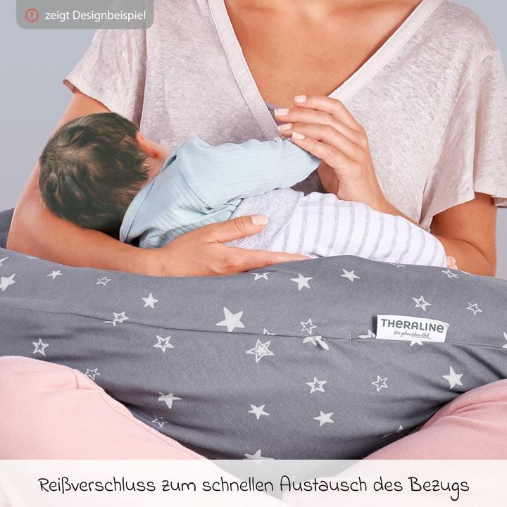 Produktbild Theraline Stillkissen Stillkissen Das Komfort mit Mikroperlen-Füllung inkl. (34 cm)
