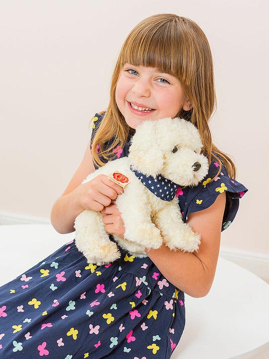Actual product image Teddy Hermann Labradoodle sitting 28 cm (22 cm)