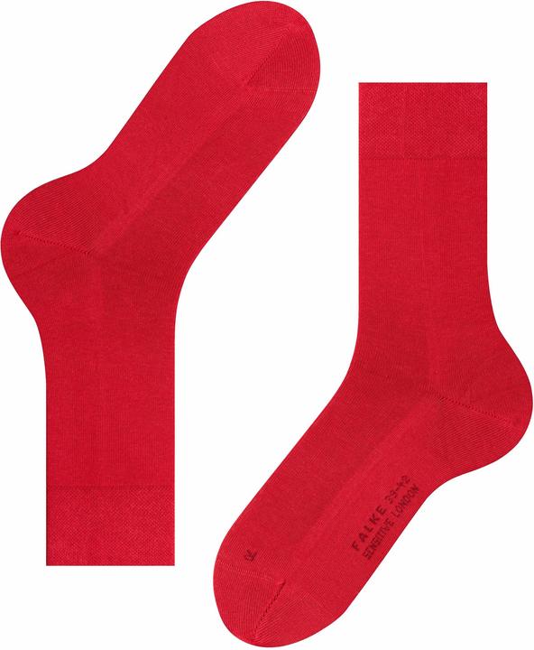 Actual product image Falke London Sensitive (3-pack) men's socks, colour 8228 scarlet, size 43-46 (Single pack, 43 - 46)
