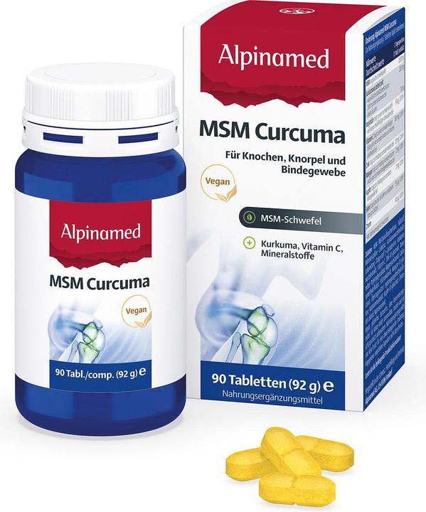 Produktbild Alpinamed MSM Curcuma (90 Stück, Tabletten, 128 g)