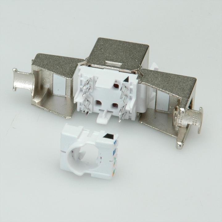 Actual product image Roline C6A Keystone STP180°,tool-less (UTP, CAT6a, 0.04 m)