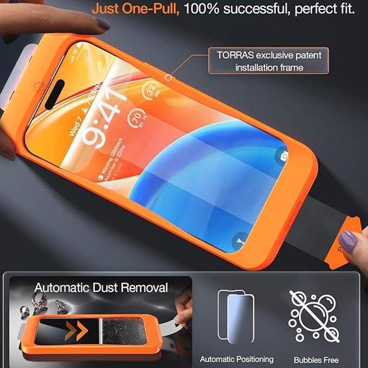 Actual product image Torras Install Master (1 Piece, Apple iPhone 14 Pro, Apple iPhone 15)