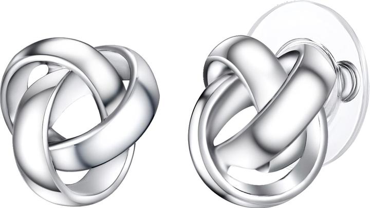 Lulu & Jane Damen Knoten Messing silber - 29137 (Messing)