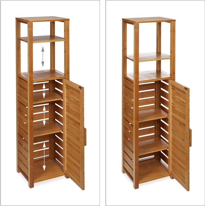 Image du produit Relaxdays Etagère salle de bain 6 étages (33 x 25.5 x 119 cm)