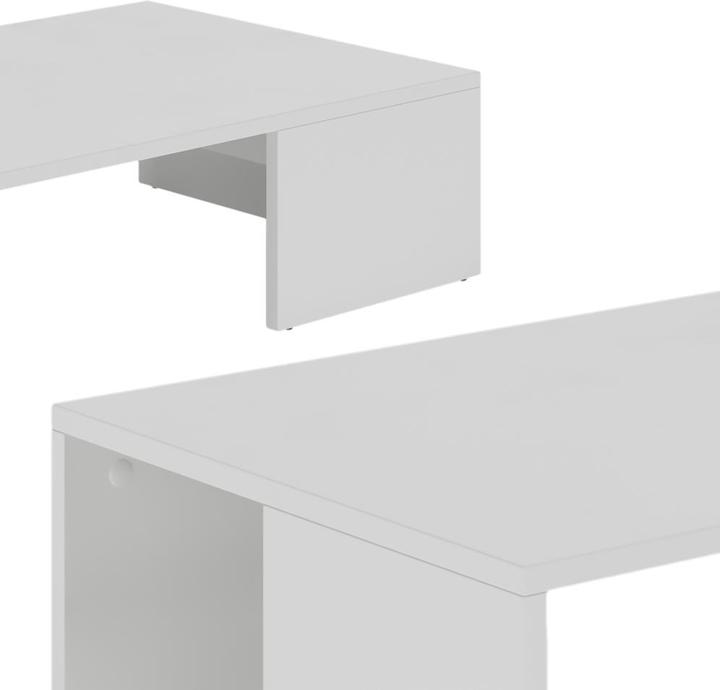 Image du produit Vichy Couchtisch Hardi, Weiss, 90 x 21.4 cm