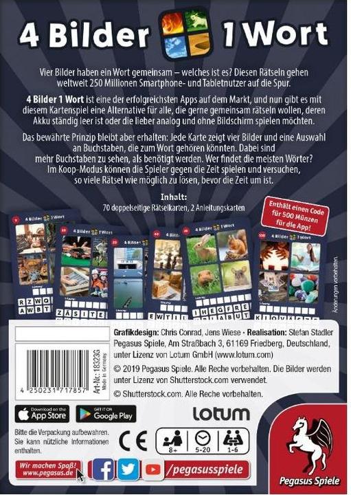 Produktbild Pegasus 4 Bilder 1 Wort (Deutsch, Englisch, Französisch, Italienisch)