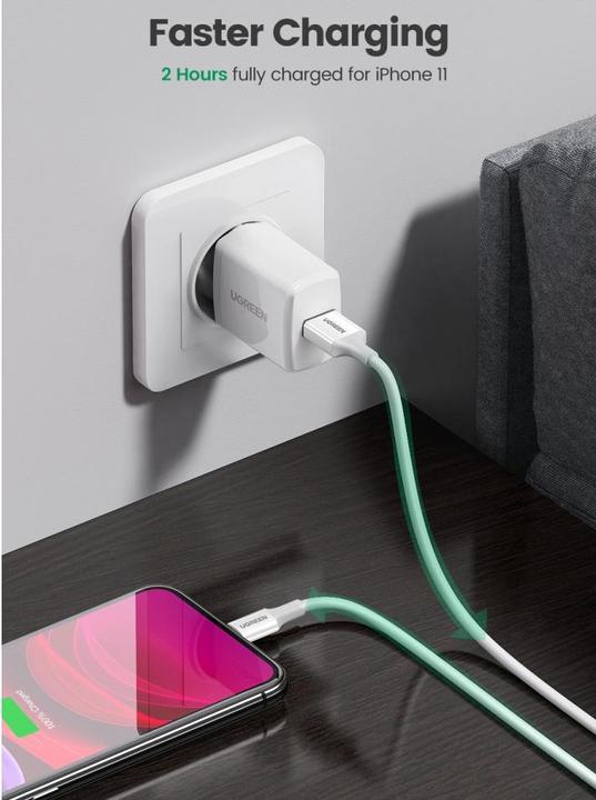 Actual product image Ugreen Lightning to USB-A 2.0 Cable (0.25 m, USB 2.0)