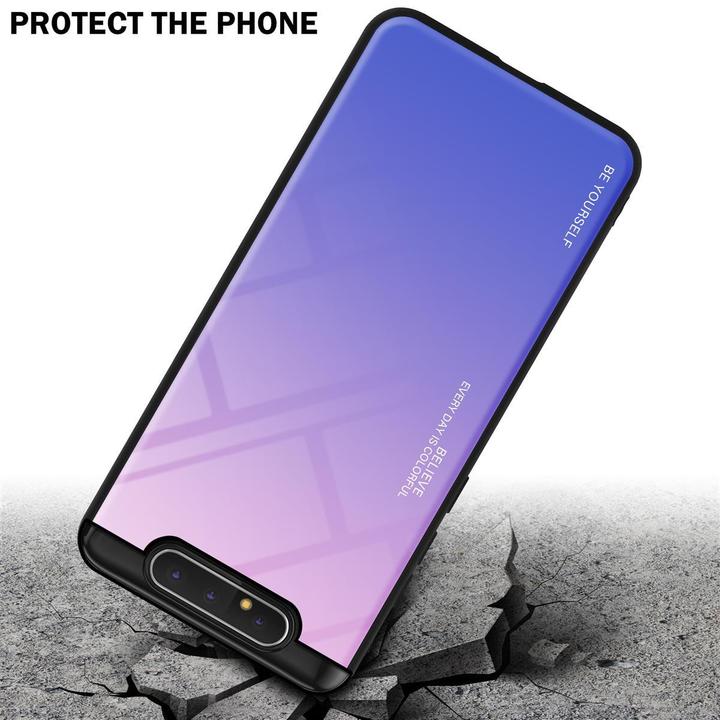 Productafbeelding Cadorabo TPU 2 kleuren glasdekking (Samsung Galaxy A80)