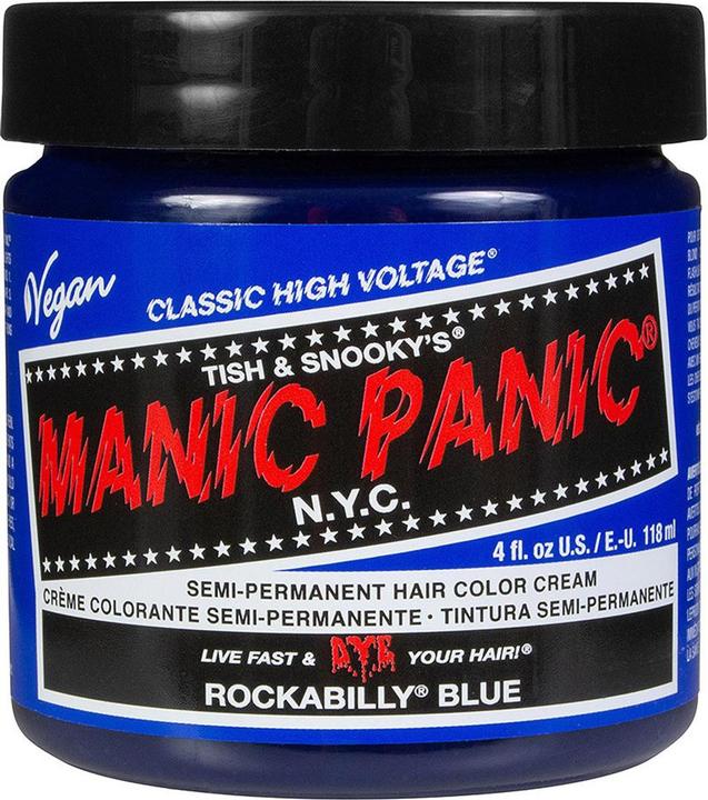 Actual product image Skybound Rockabilly Blue Classic Creme Vegan Cruelty Free Blue Semi Permanent Hair Dye 118ml (Rockabilly Blue)