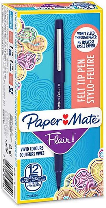 Produktbild Paper Mate Faserschreiber Flair M 12er Schachtel Navy (Marineblau, 12 x)