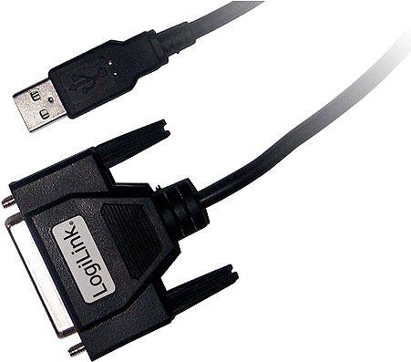 Produktbild LogiLink Adapter USB 2.0 zu D-Sub 25-pin parallel St/Bu 1,8m (1.80 m, Parallel (Drucker))
