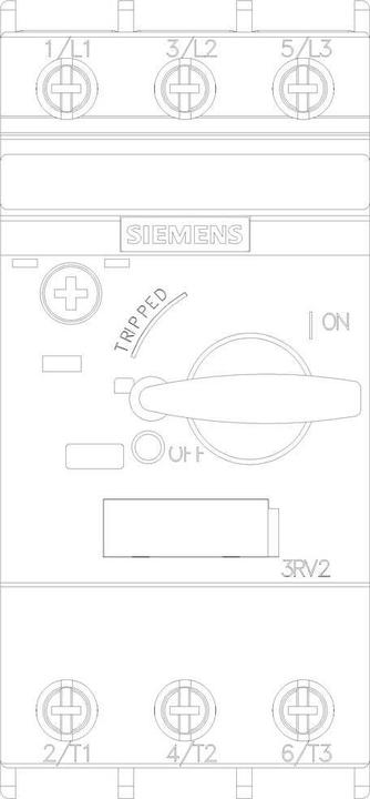 Actual product image Siemens Circuit breaker for motor protection 5A