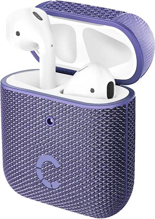 Immagine prodotto Cygnett Custodia TekView Slim per AirPods 1 e 2 - Lilla/Viola (Borsa per cuffie)