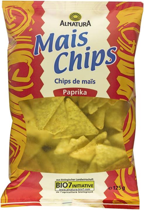 Actual product image Alnatura Organic Corn Chips Paprika 125g (125 g)
