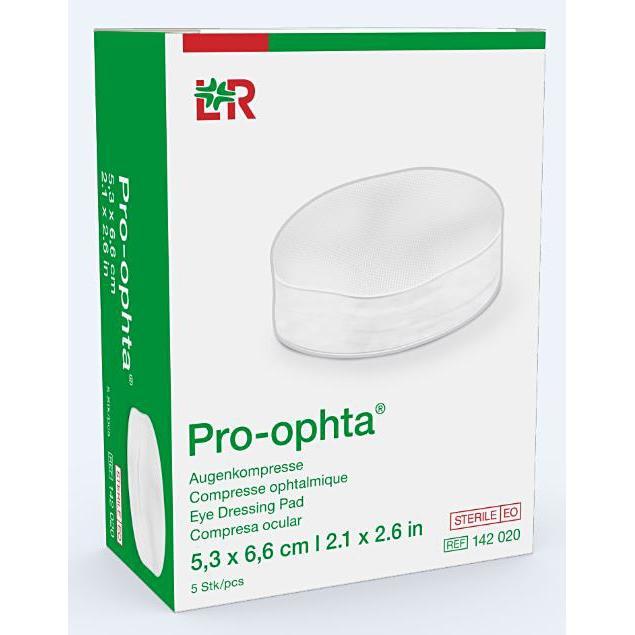 Actual product image Pro Ophta Pro-ophta Augenkompressen 5.3x6.6cm steril