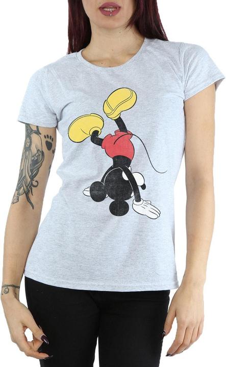 Actual product image Disney Womens/Ladies Mickey Mouse Upside Down Cotton T-Shirt (S)