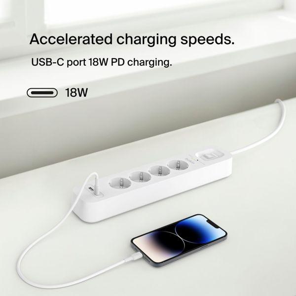 Actual product image Belkin Surgemaster surge protection (4 x, 2 m)
