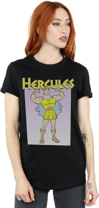 Actual product image Disney Womens/Ladies Hercules Muscles Cotton Boyfriend T-Shirt (3XL)