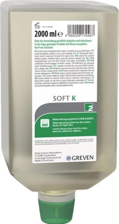Actual product image PGP GREVEN® SOFT whole body cleansing lotion 2 l Vario bottle (2000 ml)