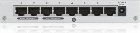 Actual product image Zyxel GS-108BV5-EU0101F, Unmanaged, L2, Gigabit Ethernet (10/100/1000) (8 Ports)