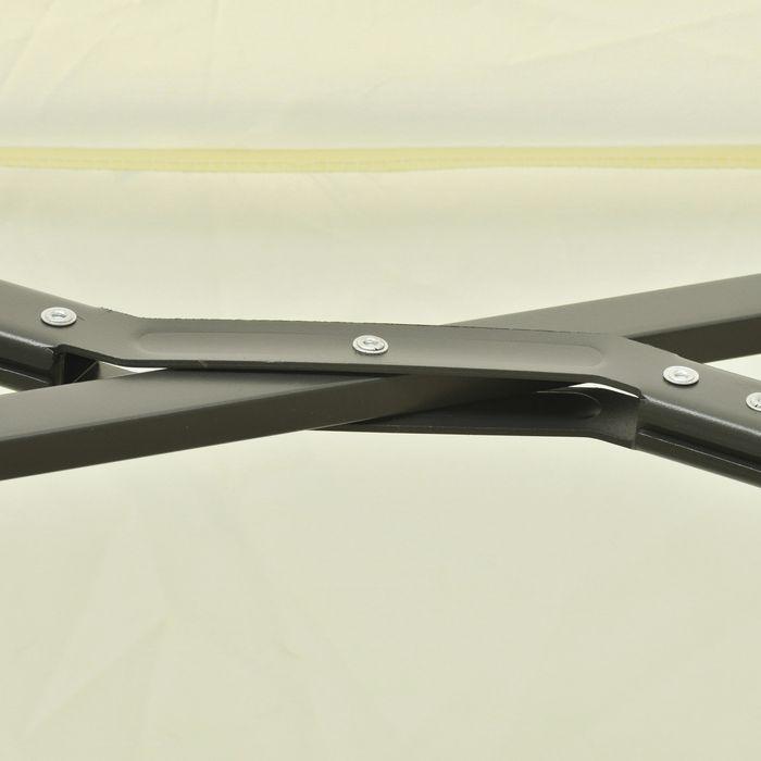 Actual product image Swisshandel24 Double lampshade, crank metal cream white 440 x 270 x 250 cm (2.70 m)