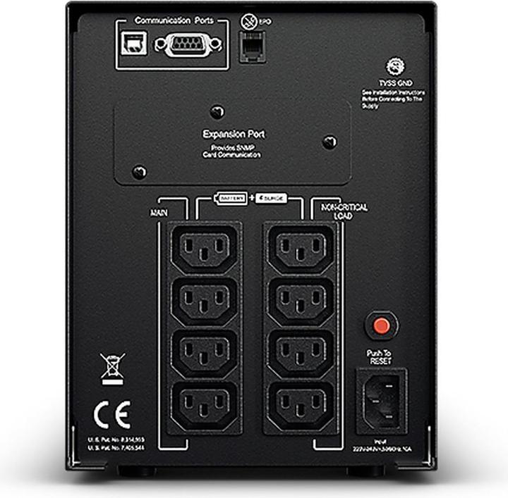 Immagine prodotto Cyberpower PR1500ELCD Line-Interactive 1500VA/1350W Sinsuwelle AVR LCD Output(8) IEC RS232 USB HID EPO SNM... (1500 VA, 1350 W, Interattivo linea UPS)
