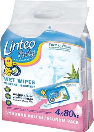 Produktbild Linteo Baby Aloe Vera Wipes ( 4 x 80 pcs ) - Wet wipes - (320 Stück)