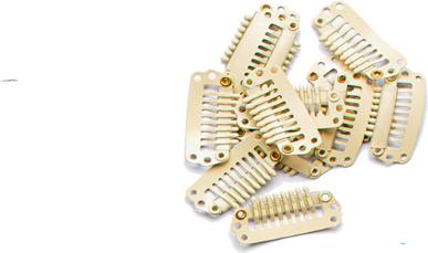 Seiseta Metall Clips blond 12 Stk. (Blond)