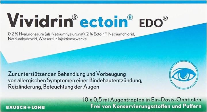 Actual product image Bausch + Lomb ectoin EDO Gtt Opht (5 ml, Vividrin ectoin EDO Gtt Opht)