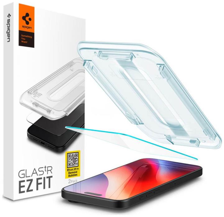 Produktbild Spigen Glas.TR iPhone 16 Pro "EZ FIT" clear szkło hartowane AGL07935 (1 Stück, Apple iPhone 16 Pro)