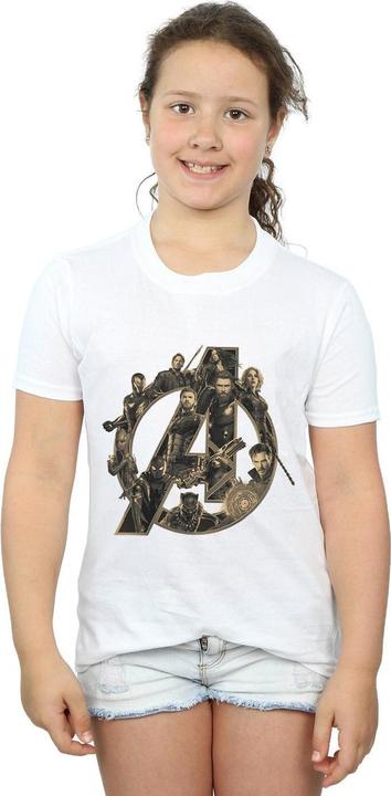 Produktbild Avengers Infinity War Logo TShirt Mädchen (140, 146)