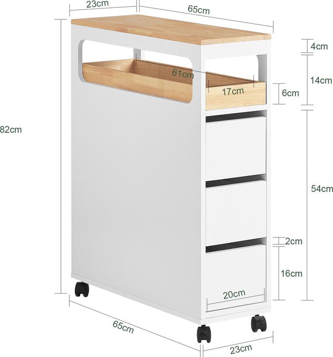 Produktbild SoBuy Nischenregal (23 x 65 x 82 cm)