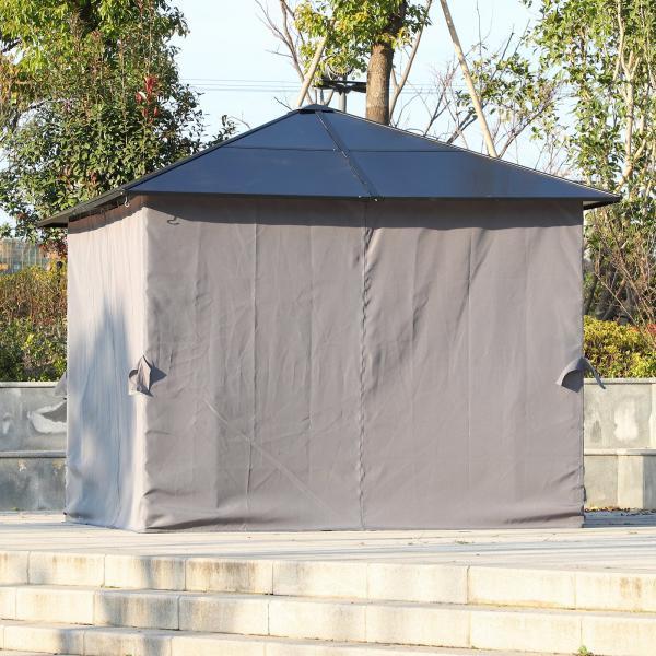 Produktbild Outsunny Gartenpavillon mit Seitenteilen und Dach (300 cm, 300 cm)