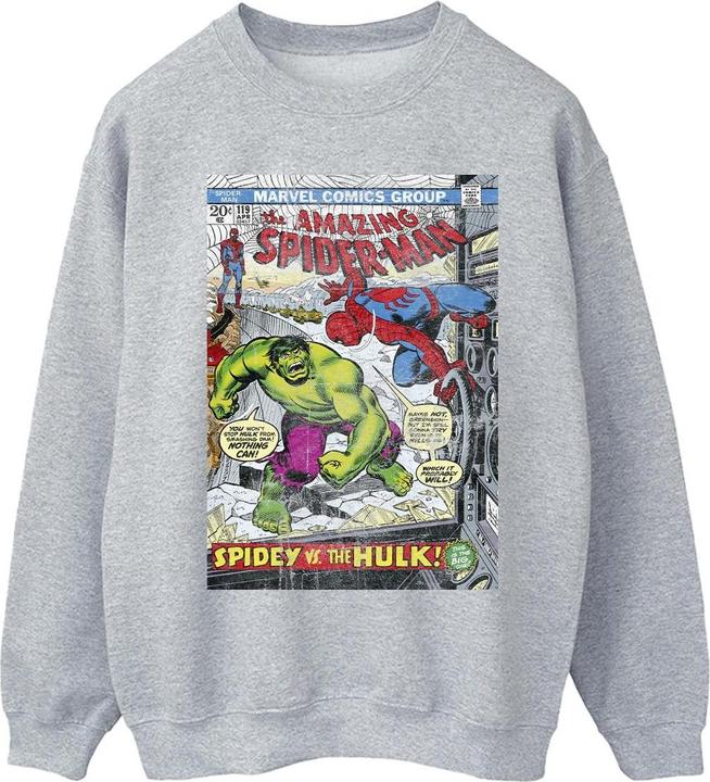 Image du produit - Sweat SPIDER-MAN VS HULK COVER - Homme (XL)
