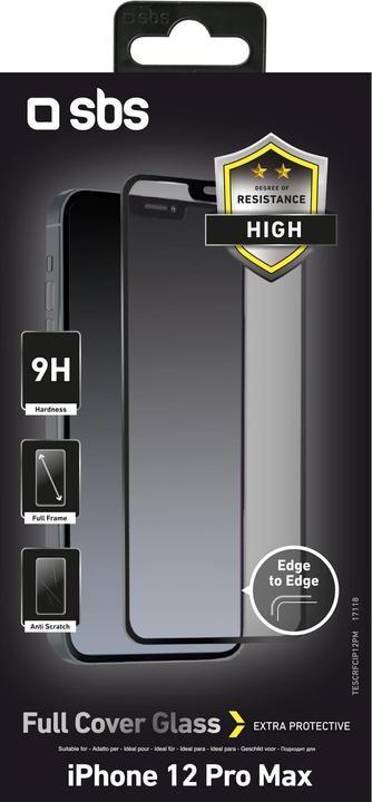 Immagine prodotto SBS Proteggi schermo in vetro per iPhone 12 Pro Max (1 Pezzo/i, Apple iPhone 12 Pro Max)