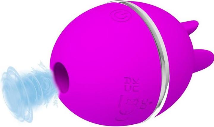 Actual product image Pretty Love Gemini Ball Purple. Round Silicone Vibrator