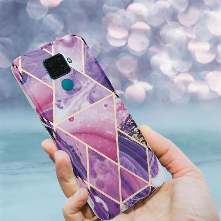 Actual product image Cadorabo IMD TPU Colorful Marble Cover (Mate 30 Lite)