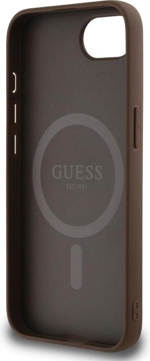 Actual product image Guess - 4G Circle Classic Logo MagSafe (GUHMPSE4P4PGRSGW) - iPhone 16e - Brown (Apple iPhone 16e)