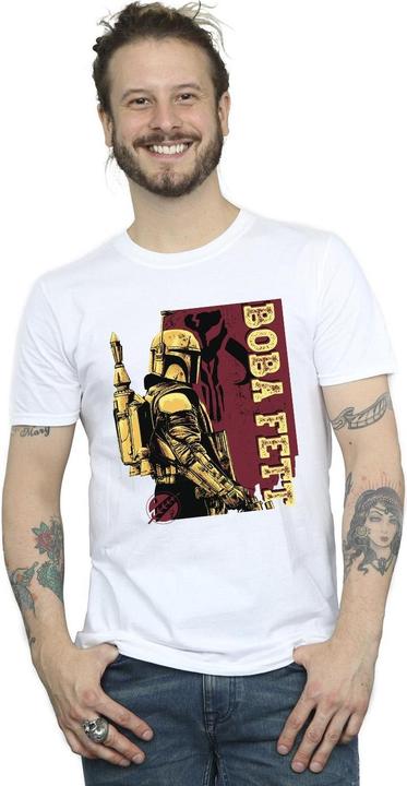 Actual product image Star Wars Mens The Book Of Boba Fett Western Style T-Shirt (XXL)