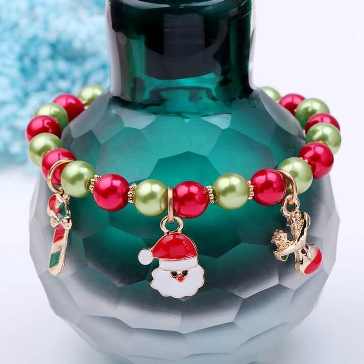 Image du produit Out of the blue Bracelet avec pendentif Charm Christmas (Métal, Matières plastiques)