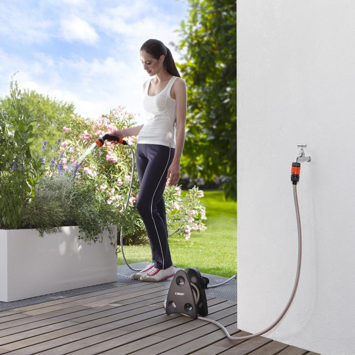 Actual product image Claber Portable Balcony Hose Reel Set 10 (10 m)