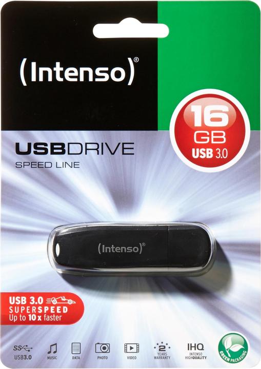 Actual product image Intenso speed line (16 GB, USB-A, USB 3.0)
