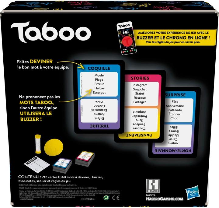 Actual product image Hasbro Gaming Taboo, f (French)