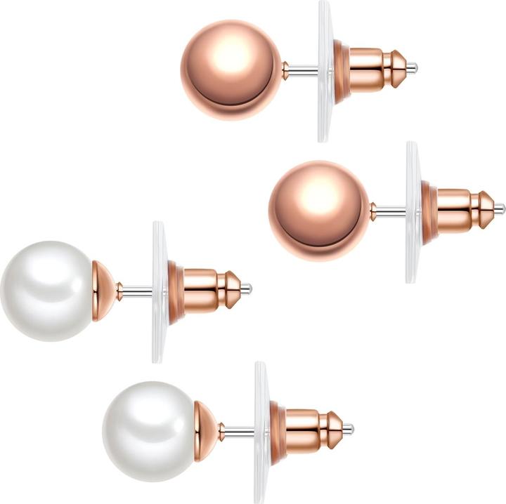 Actual product image Yokoamii Ladies set (earrings 2 pieces) metal alloy - 36078 (Metal alloy)